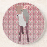 Pretty Pink Fawn Coaster