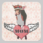 Pretty Pink Fawn Heart Mum Sticker stickers