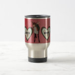 Pretty Pink Fawn Mum Heart  Travel Mug