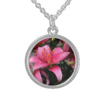 Pretty Pink Flower in Bloom and Buds Jewelry