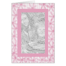 pretty pink  frame card