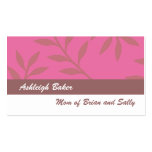 Pretty Pink Pattern Mummy Calling Card Business Card Templates