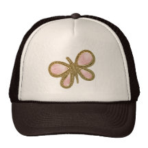 Pretty Pink Shiny Butterfly Hat