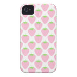 Pretty Pink Strawberry Pattern. Case-Mate iPhone 4 Case