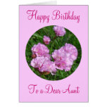 Pretty Pink Wild flowers -- customisable greeting Greeting Card