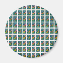 Pretty Poland Stamp Fridge Magnets