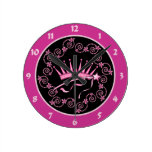 Pretty Princess Crown Clocks