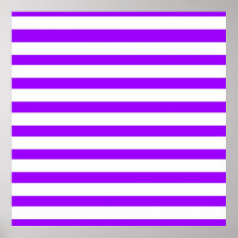 Pretty Purple and White Striped Pattern Print