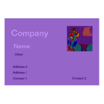 Pretty Purple Decorator>  Business Card