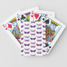 Pretty Purple Masquerade Masks Mardi Gras Playing Cards