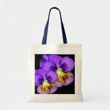Pretty Purple Pansy Tote Bag