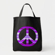 Pretty Purple Peace Sign Bags
