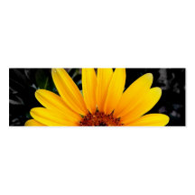 Pretty Sunflower Bookmark Business Cards