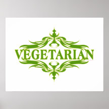 Pretty Vegetarian Design Print