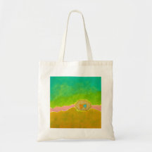Pretty whimsical wedding art Summer Love Protected Canvas Bags