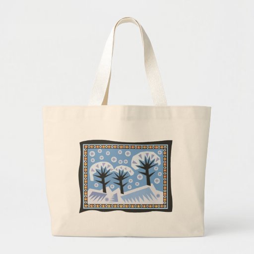 Pretty Winter Scene Bags