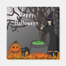 Pretty Witch Fridge Magnet