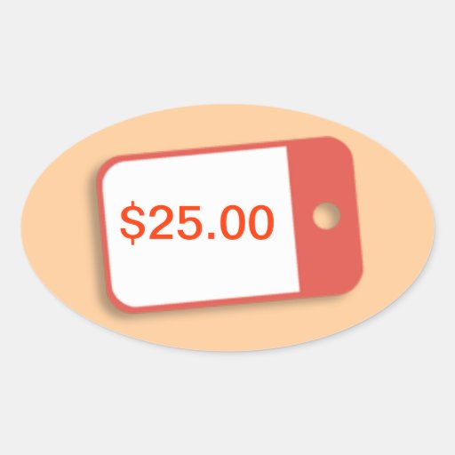 Price Tag Stickers Zazzle