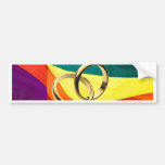 Pride and Marriage Bumper Sticker