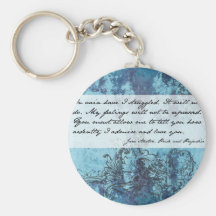 Pride and Prejudice Quote Keychain