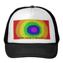 Pride ball cap mesh hat