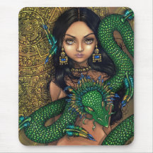 "Priestess of Quetzalcoatl" Mousepad