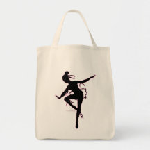 Prima Ballerina Silhouette Tote Bag