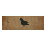 Primitive Crow Hang Tag Business Card Templates