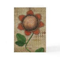 Primitive Thank You Greeting Card
