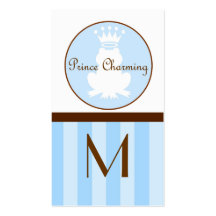 Prince Charming Frog with crown Enclosure Card Business Cards