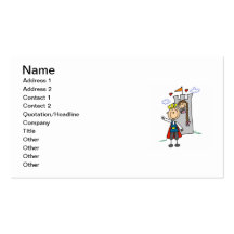 Prince Charming Rescues Princess Business Card Templates