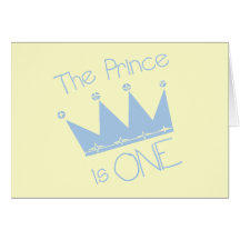 Prince Crown 1st Birthday Tshirts and gifts Cards