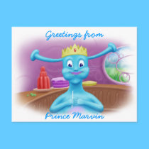 Prince Marvin at Brita's Shop postcards