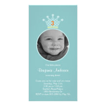 Prince Photo Birthday Party Invitation Photo Card