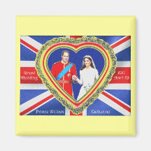 Prince William and Catherine Royal Wedding Magnet