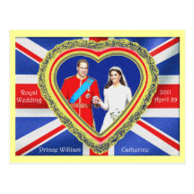 Prince William and Catherine Royal Wedding Postcards