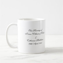 Prince William Wedding Cup Coffee Mug