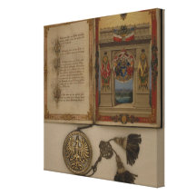 Prince's Diploma investing Otto von Bismarck Stretched Canvas Print