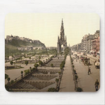 Princes Street, the Castle, and Scott Monument Mouse Pads