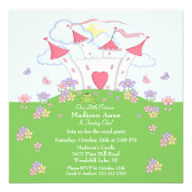 Princess 1st Birthday Party Invitation