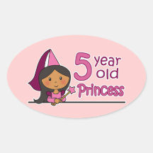 Princess Age 5 Sticker