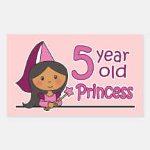 Princess Age 5 Stickers