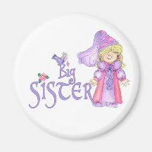 Princess Big Sister Fridge Magnet