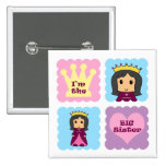 Princess Big Sister Pinback Button