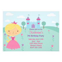 Princess Birthday Party Invitation