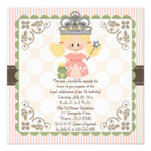 Princess Birthday Photo Invitations Blonde