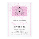 Princess Carriage Sweet 16 Invites