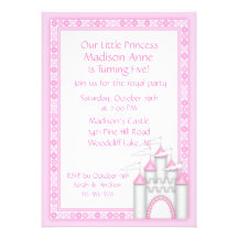 Princess Castle Party Invitation