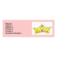 Princess Crown Profile Cards Business Cards