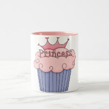 princess cupcake mug